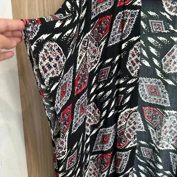 Vince Camuto Open Front Fringe Cardigan Kimono Boho Size 2X XXL - Picture 5 of 7